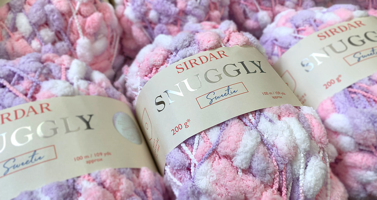 Browse our range of Sirdar Snuggly Sweetie pom pom yarns