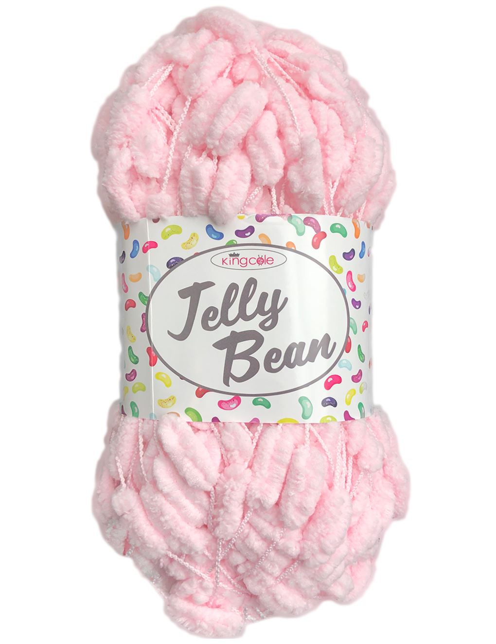 King Cole Jelly Bean Baby Pink (4407) Pom Pom Yarn - 200g